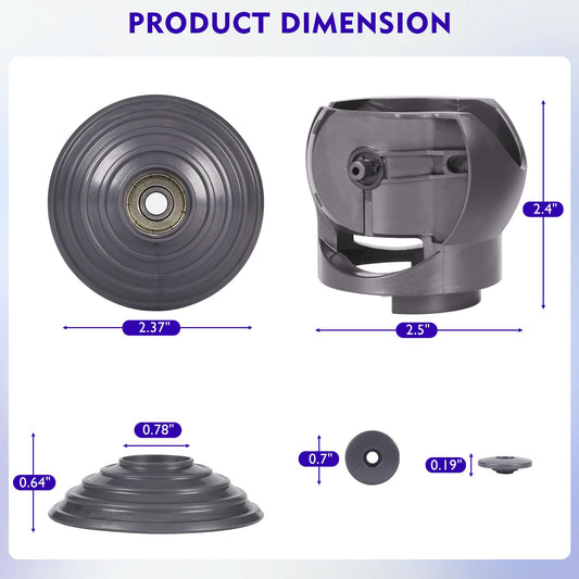 Ball Wheel + Vacuum Head Connector