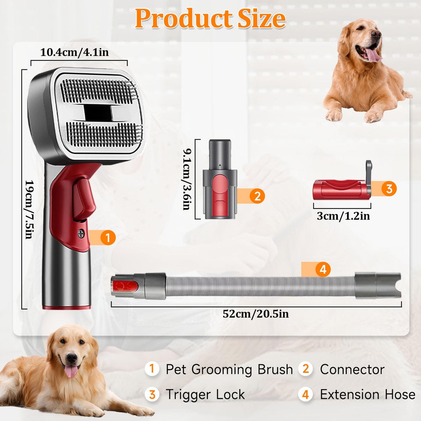 Pet Hair Grooming Brush