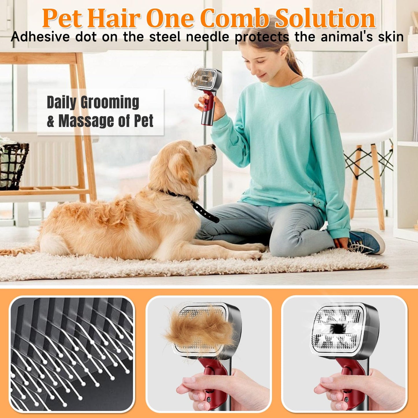 Pet Hair Grooming Brush