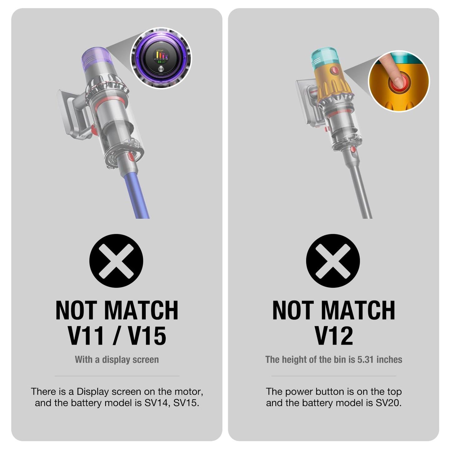 V10 Dust Bin Top Fixed Sealing Ring