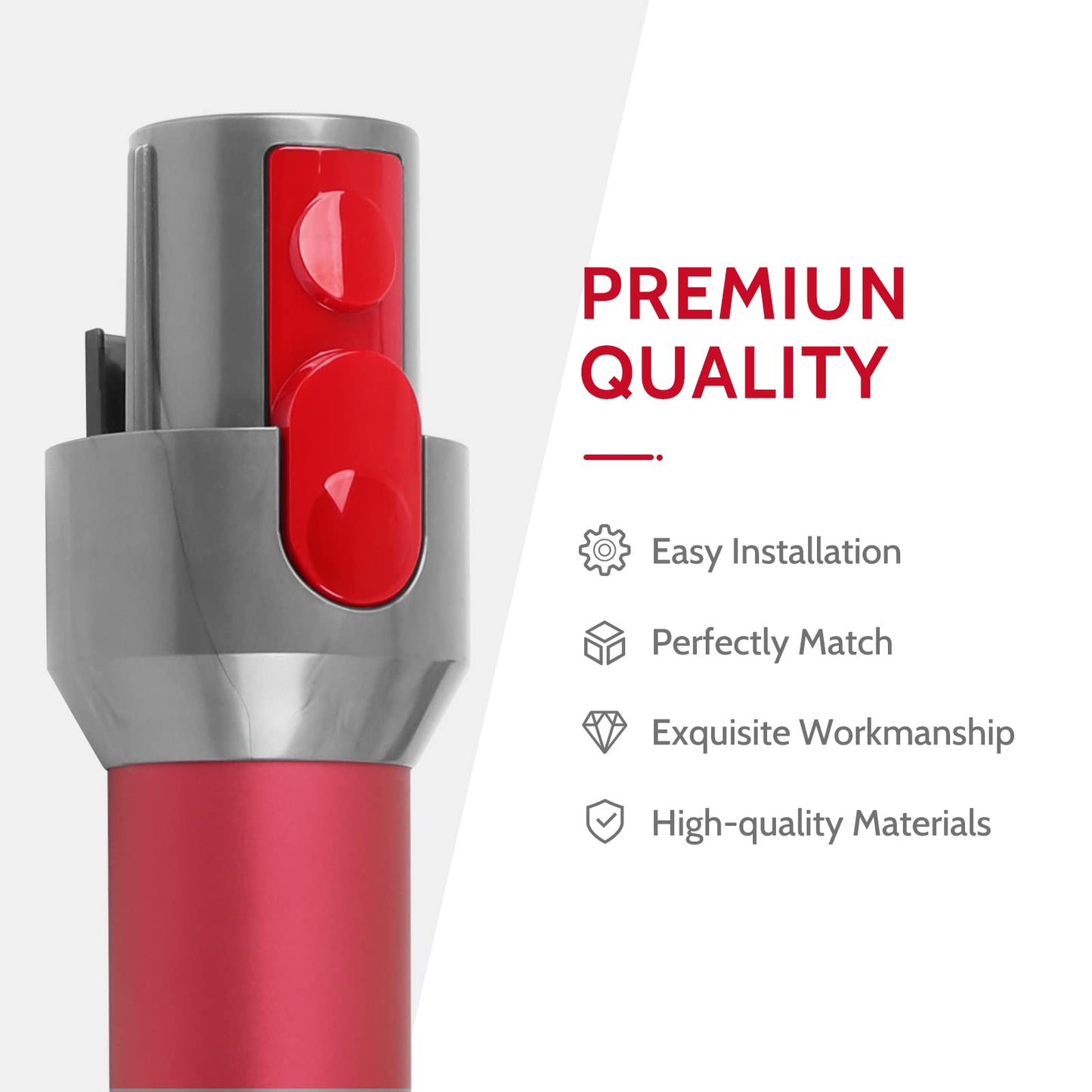 Wand Tube/Cleaner Head Clip Latch Tab Button