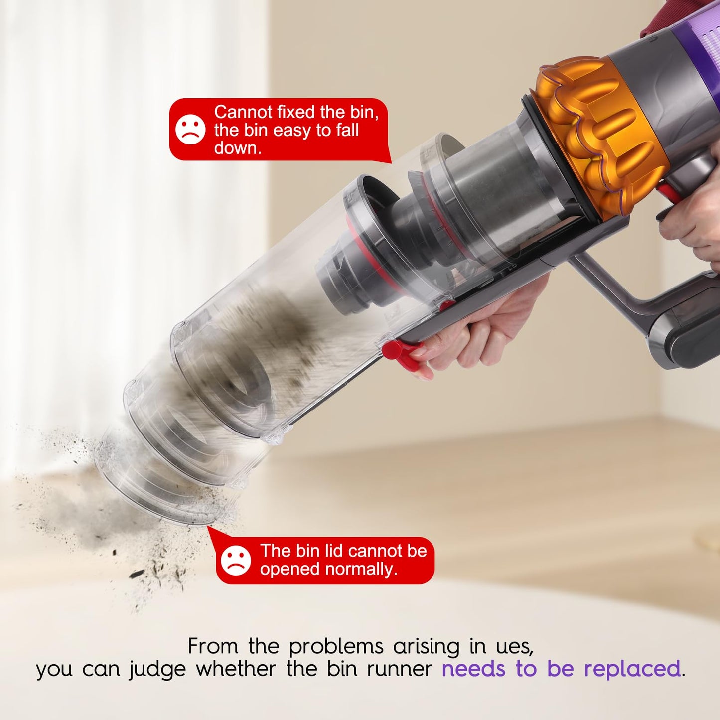 Cyclone Baffle Bin Runner