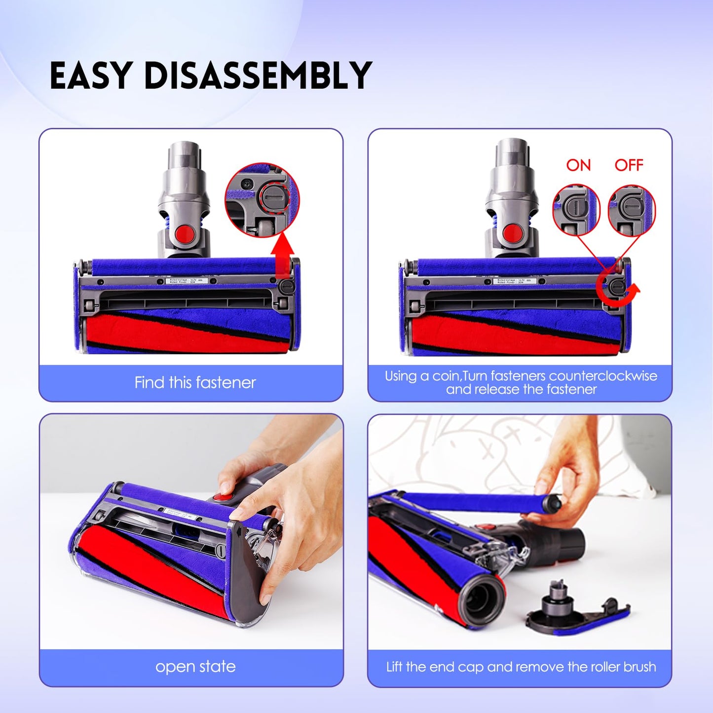 Soft Roller Vacuum Cleaner Head