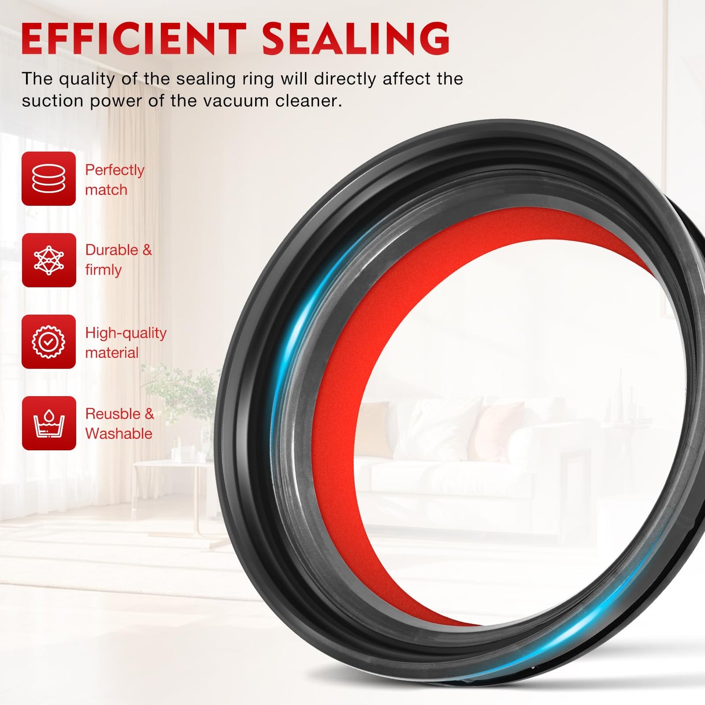 V10 Dust Bin Top Fixed Sealing Ring