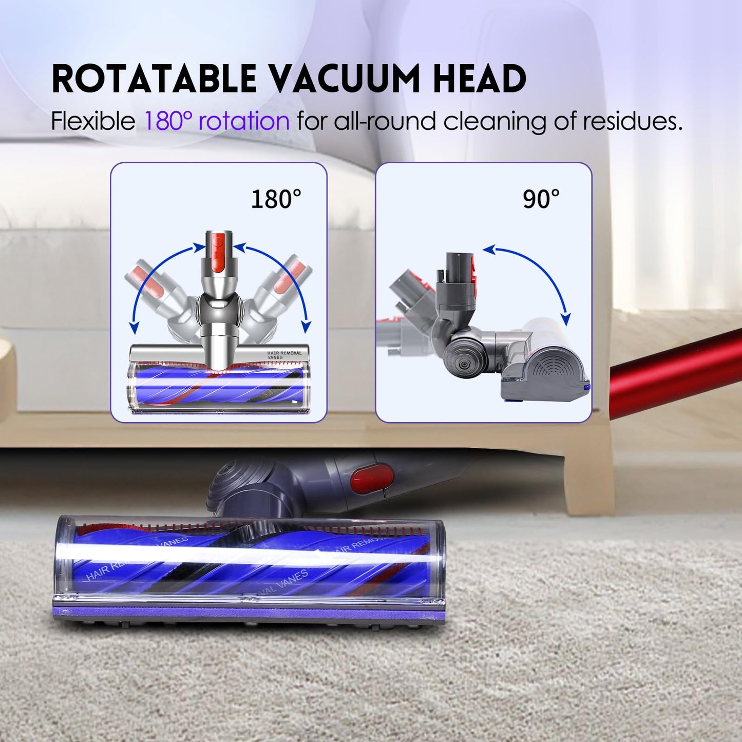 Upgrade Anti-Tangle Vacuum Head